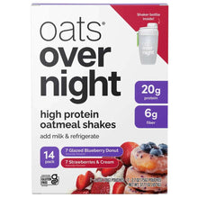 OatsOvernightVarietyPack-20gProteinShake-BlueberryDonut-Strawberries-Cream-14-pack-_1 - USA Mega Market