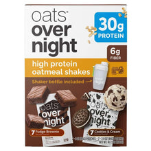 OatsOvernightVarietyPack-30gProteinShake-Cookies-Cream-FudgeBrownie-14-pack-_1 - USA Mega Market