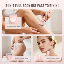 ObacreBikiniTrimmerforWomen_3in1ElectricRazorsforWomen_IPX7WaterproofWetDryBodyShaverPubicHairTrimmerFacialHairRemoverwithCeramicBladeUSBRechargeDockGiftforWomen4 - USA Mega Market