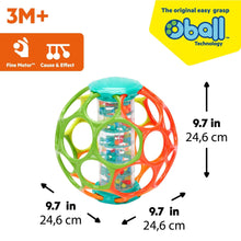 Oball Easy Grasp Rollin' Rainstick Rattle Cause & Effect Infant Toy, Unisex, 6 Inches