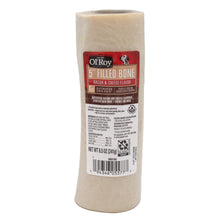 Ol' Roy 5" Stuffed Shin Dog Dry Chew Bone, Bacon & Cheese 1 Count
