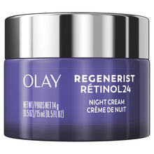 Olay Skin Care Regenerist Retinol 24 + Peptide Facial Moisturizer, Fragrance-Free,