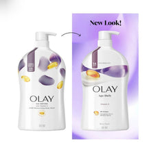 Gel de ducha Olay Age Defying para mujer, con vitamina E, dosificador, 975 ml