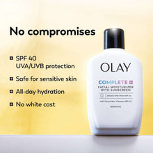 Olay Complete + Sensitive Moisturizer, SPF 40, 6 fl. Oz., 2 pk.