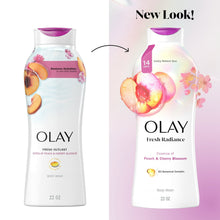 Olay Fresh Outlast Women's Body Wash, Peach and Cherry Blossom, 22 fl oz