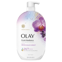 Olay Fresh Radiance Body Wash, Orchid & Black Currant, with Vitamin B3, 35oz