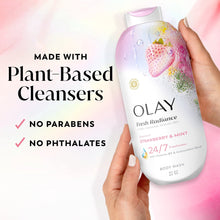 Olay Fresh Radiance Body Wash with Essence of Strawberry and Mint, Vitamin B3 and Antioxidant Blend