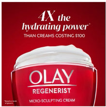 Crema facial microescultora Olay Regenerist, hidratante facial para todo tipo de arrugas, 50 ml