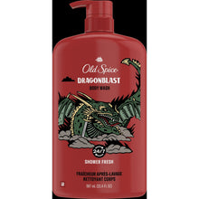 Old Spice Body Wash for Men, Dragonblast, Long Lasting Lather, All Skin Types, 33.4 oz