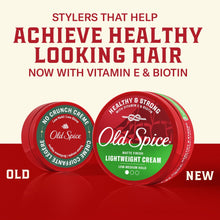 Old Spice Lightweight Cream for Men, Healthy and Strong with Vitamin E and Biotin, Men's Hair Styling Lightweight Cream, Low-Medium Hold, Matte Finish, 2.22 oz (PACK OF 3 )