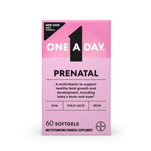 One A Day Women's Prenatal Multivitamin with Folic Acid, DHA and Iron, 60 Ct