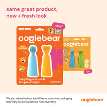 Oogiebear Baby Manual Toothbrush and Tongue Scraper – Finger Brush for Newborns and Infants, Silicone bristles, BPA-Free Dental Kit