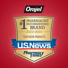 (4 pack) Orajel 4X Medicated Oral Pain Gel for Toothache & Gum Pain, 0.25 oz
