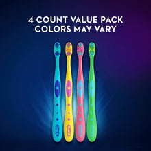 Oral-B Kids Toothbrush with Space Designs, Extra Soft Bristles, 4 Pack, for Children Ages 2+