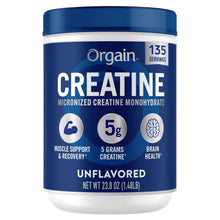 Orgain, Micronized Creatine Monohydrate, Unflavored, 1.48lbs