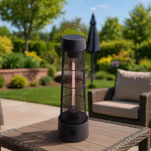 Modern Indoor/Outdoor Electric Patio Heater Lantern