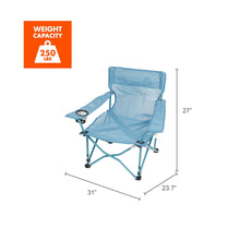 OzarkTrailQuadFoldingBeachChairwithCupholder_Aqua5 - USA Mega Market
