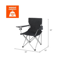 Ozark Trail Quad Folding Camp Chair with Cup Holder