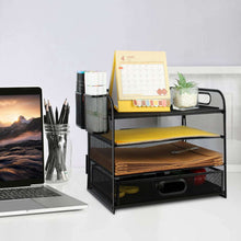 PHANCIR4-TierDeskOrganizer-NewOfficeSupplies-MetalDesktopFileOrganizer-StoragewithPull-outDrawer_5841_3_ebaec17f-8704-457f-8eae-cf909124489c - USA Mega Market