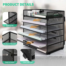 PHANCIR6-TierDeskOrganizerPaperStorageBox-StationeryTraywithHandleMeshStationeryTrayDesktopFileC_4615_4 - USA Mega Market