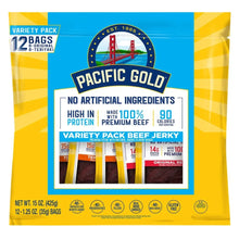 PacificGoldBeefJerky_VarietyPack_15oz_12-count - USA Mega Market