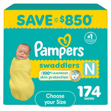 Pañales Pampers Swaddlers, tallas desde recién nacido hasta la talla 8 