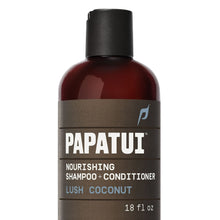 Papatui Nourishing Men's Shampoo and Conditioner 2-in-1, Lush Coconut, 18 fl oz (PACK OF 3 )