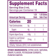 Parent's Choice Baby Cough Syrup Dietary Supplement, Grape Flavor, Drug-Free, Alcohol-Free, 2 fl oz