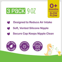 Parent's Choice Bottle, Newborns, Unisex, Cloud Print, 3 Pack, 9 fl oz