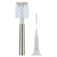 Parent's Choice Brush Breaks Long Handle Stainless Bottle Brush Cleaning Kit with Bottle Brush, Straw Brush, Nipple Brush, 2.63 in, Gray, 1 Piece