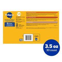 Pedigree Chopped Ground Dinner Beef & Bacon Variety Pack Wet Dog Food, (30) 3.5 oz Pouches