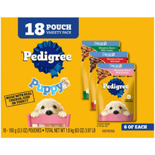 PedigreePuppyFoodMorselsinSauce-WetDogFoodVarietyPack-3-5ozPouches18Count-Packof2-_1 - USA Mega Market