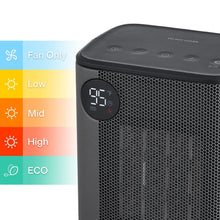 PelonisTabletopDigitalCeramicHeaterwithDigitalThermostatandRemoteControl_Black1 - USA Mega Market