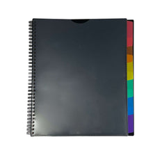 Pen-Gear12PocketSpiralPolyOrganizer-BlackFileFolders-AssembledProductHeight11-4in-_1 - USA Mega Market