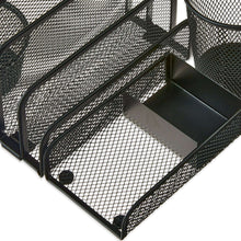 Pen+Gear 4-Piece Metal Desk Organizer Set, Black