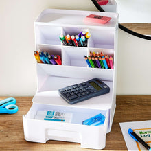 PenGearWhiteTallOrganizerPlasticDesktopOrganizer1-_4 - USA Mega Market