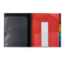 Pen_Gear12PocketSpiralPolyOrganizer_BlackFileFolders_AssembledProductHeight11.4in2 - USA Mega Market