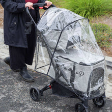 Petique Deluxe Double Decker Gray Pet Stroller With Accessory Bundle