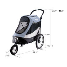 Petique Trailblazer Gray Pet Jogger with Accessory Bundle
