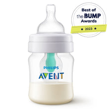 Philips Avent Anti-colic Baby Bottle with AirFree Vent, 4oz, with Flow 1 Nipples, 0M+, 1pk, Clear, SCY701/91