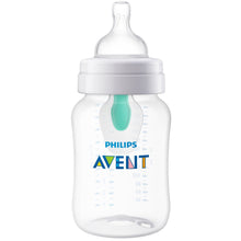 Philips Avent Anti-colic Baby Bottle with AirFree Vent, 9oz, 1pk, Clear, SCY703/91