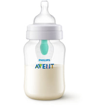 Philips Avent Anti-colic Baby Bottle with AirFree Vent, 9oz, 1pk, Clear, SCY703/91
