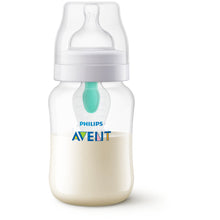 Philips Avent Anti-colic Baby Bottle with AirFree Vent, 9oz, 1pk, Clear, SCY703/91