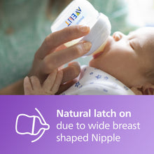 Philips Avent Natural Baby Bottles, with First Flow Nipple, 2oz, 2 Pack, SCF019/25
