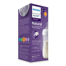 Philips Avent Natural Baby Bottle with Natural Response Nipple (Medium Flow,Flow 3), 9oz, SCY903/91