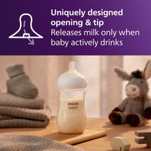 Philips Avent Natural Baby Bottle with Natural Response Nipple (Medium Flow,Flow 3), 9oz, SCY903/91