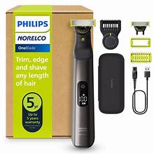 Recortadora y afeitadora eléctrica híbrida para rostro y cuerpo Philips Norelco OneBlade Pro