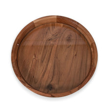 Picnic Time Acacia Wood Serving Tray w/ Glass Insert