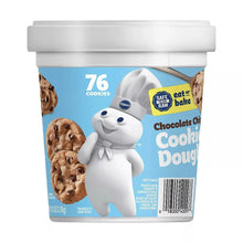 Pillsbury Chocolate Chip Cookie Dough Tub, Bakes 76 Cookies, 4.75 lbs.