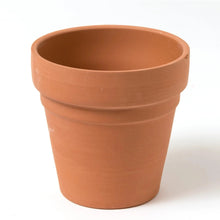 Plaid Unpainted Surface, Medium Terra Cotta Flower Pot, 3 Piece, 4"